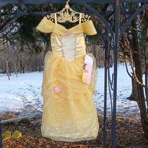 Official Disney Belle Costume Dress for Kids Beauty and the Beast Sz 9/10 NWT
